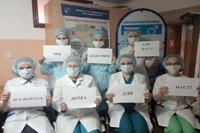 Сотрудники Краснодарского краевого онкодиспансера  стали участниками мирового флешмоба против угрозы коронавируса
