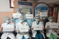 Сотрудники Краснодарского краевого онкодиспансера стали участниками мирового флешмоба против угрозы коронавируса